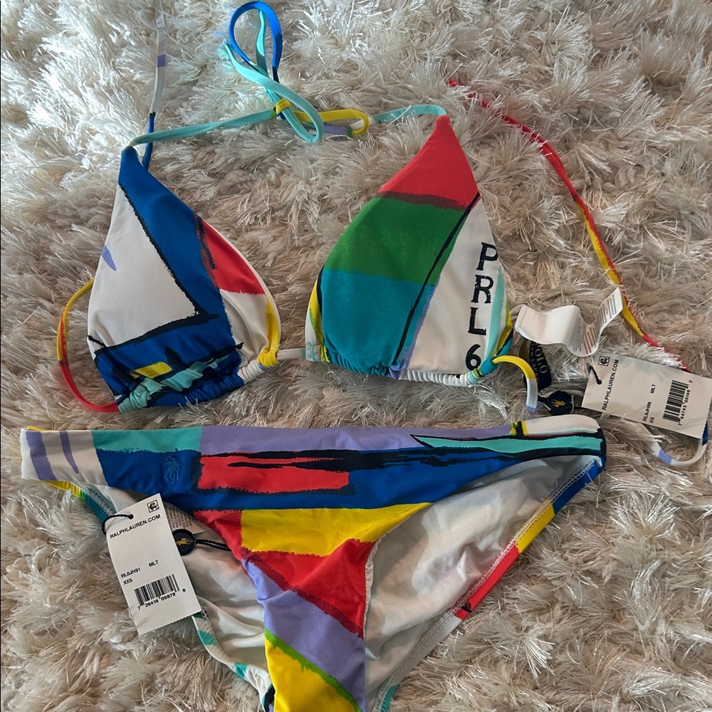 Ralph Lauren Multicolor Bikini Set